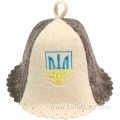 Sauna Hand Hair Care wool Felted Bath hat